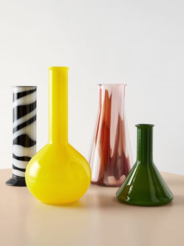 Lab φιάλη Erlenmeyer βάζο 30,5 εκ. - Κόκκινο-λευκό-ροζ - Kosta Boda