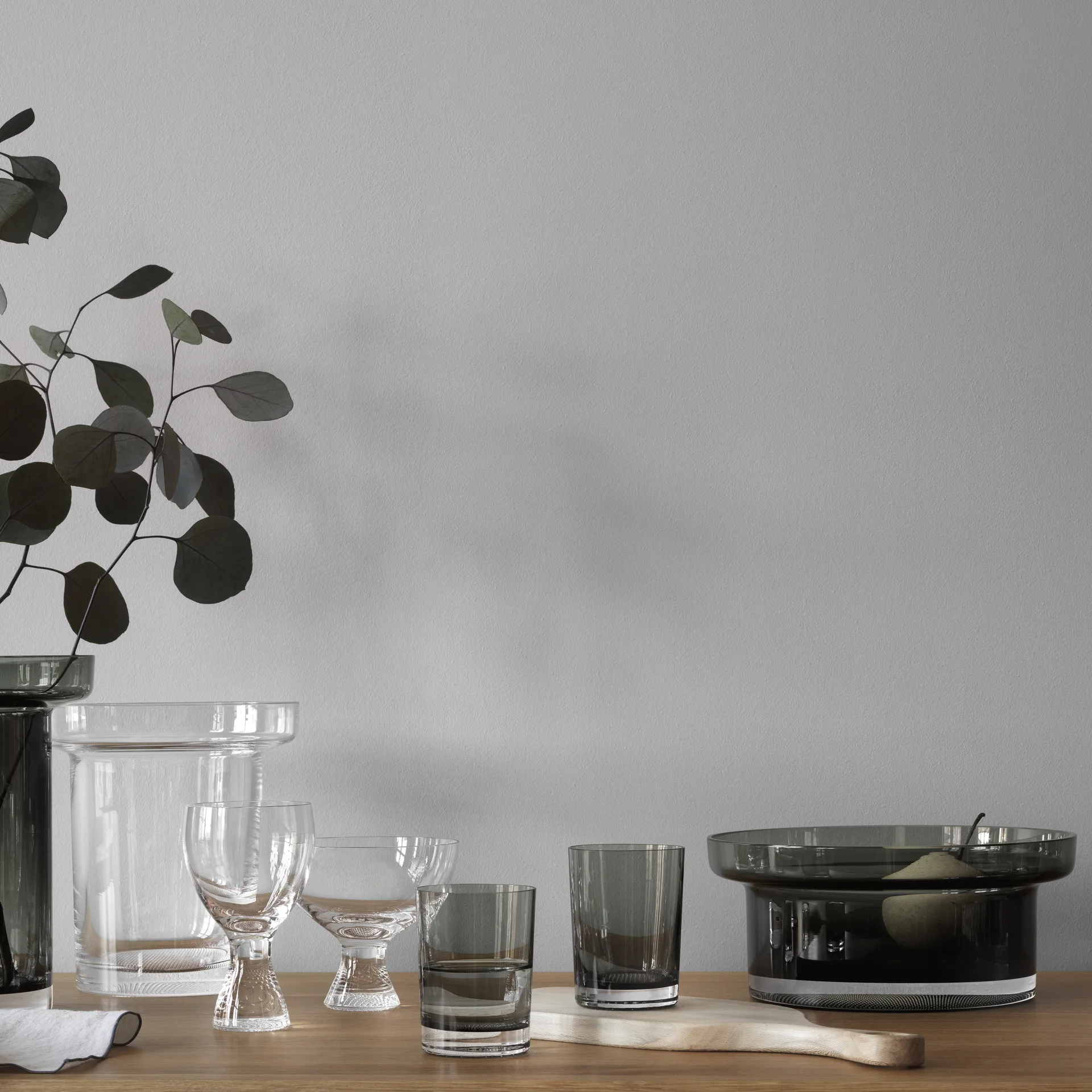 Limelight ποτήρι Συσκευασία 22 cl 2 τεμαχίων, Γκρι Kosta Boda