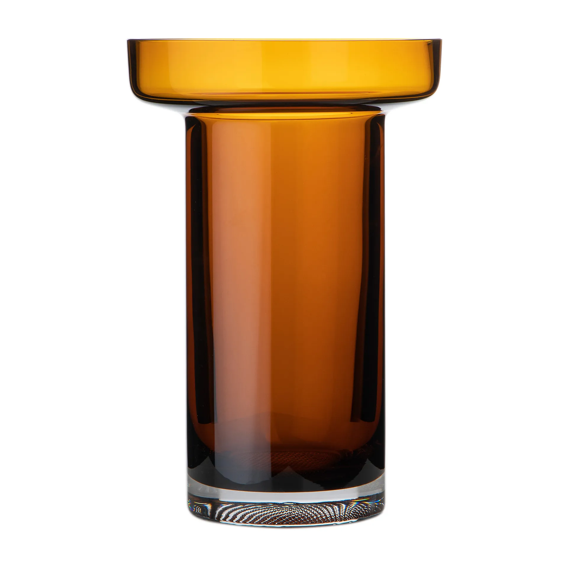 Limelight Rose βάζο 23 εκ., Κεχριμπάρι Kosta Boda