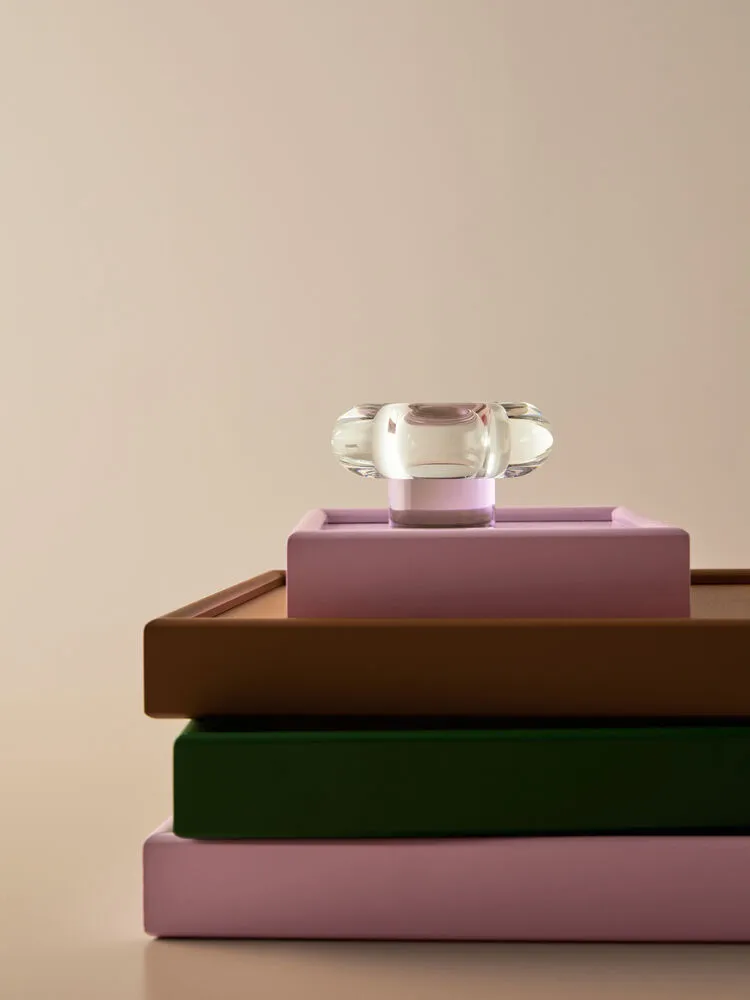 Orion κηροπήγιο Ø11x6,3 εκ., Ροζ Kosta Boda