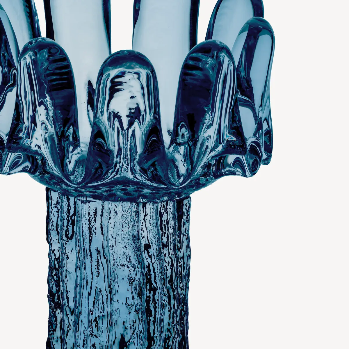 Φανάρι Solros κυκλικό γυαλί 18 εκ, Μπλε Kosta Boda