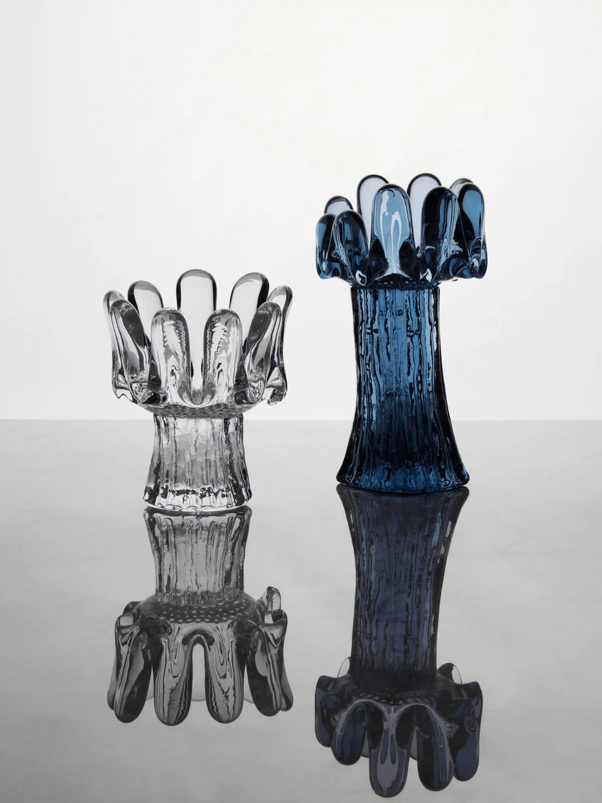 Φανάρι Solros κυκλικό γυαλί 18 εκ, Μπλε Kosta Boda