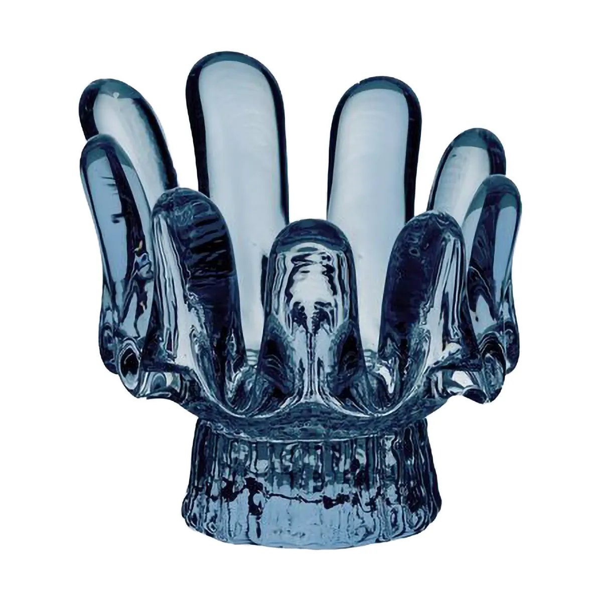 Solros φανός κεριού κυκλικό γυαλί 9,2 cm, Μπλε Kosta Boda