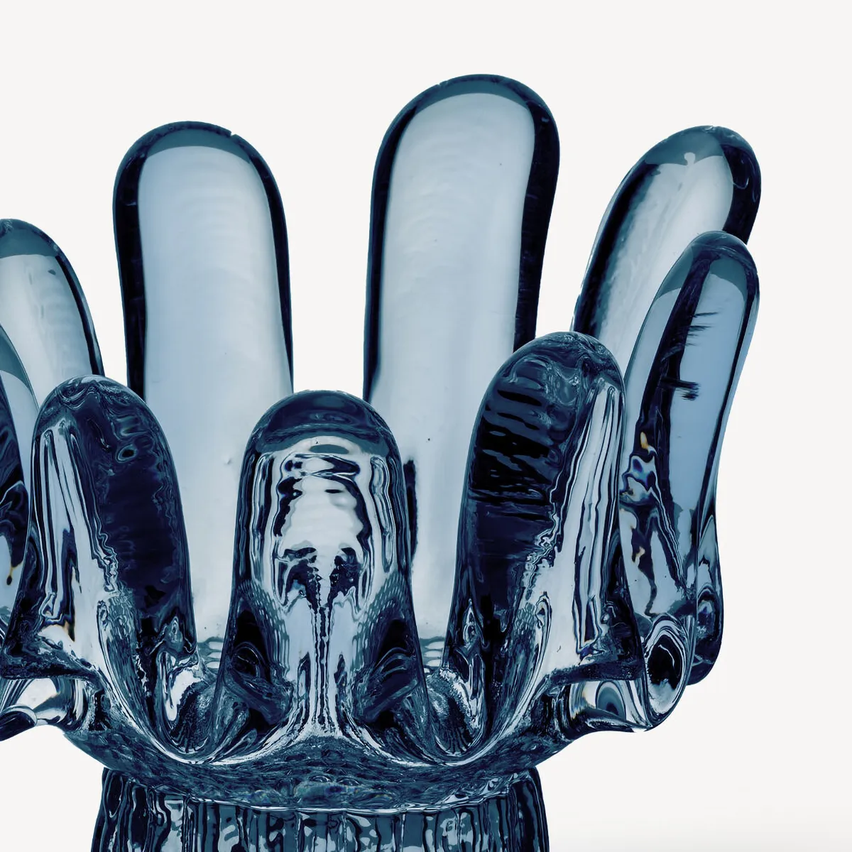 Solros φανός κεριού κυκλικό γυαλί 9,2 cm, Μπλε Kosta Boda