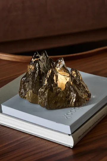 The Rock φαναράκι 91 mm - Taupe - Kosta Boda