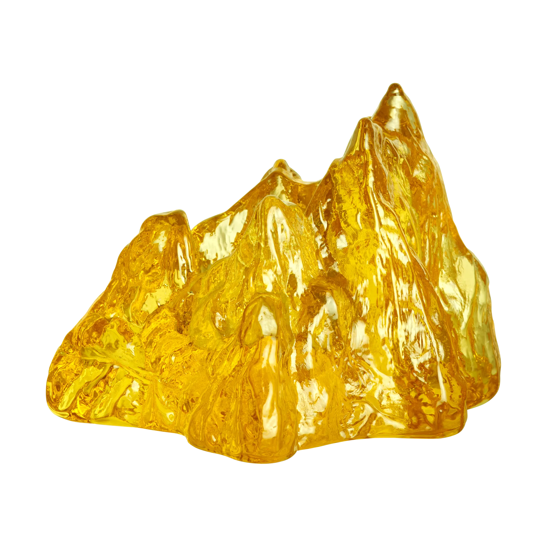 The Rock φανάρι 91 mm, Κίτρινο Kosta Boda