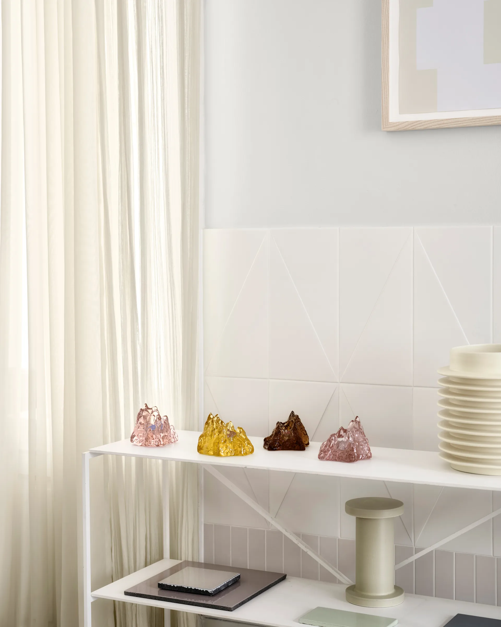 The Rock φανάρι 91 mm, Κίτρινο Kosta Boda