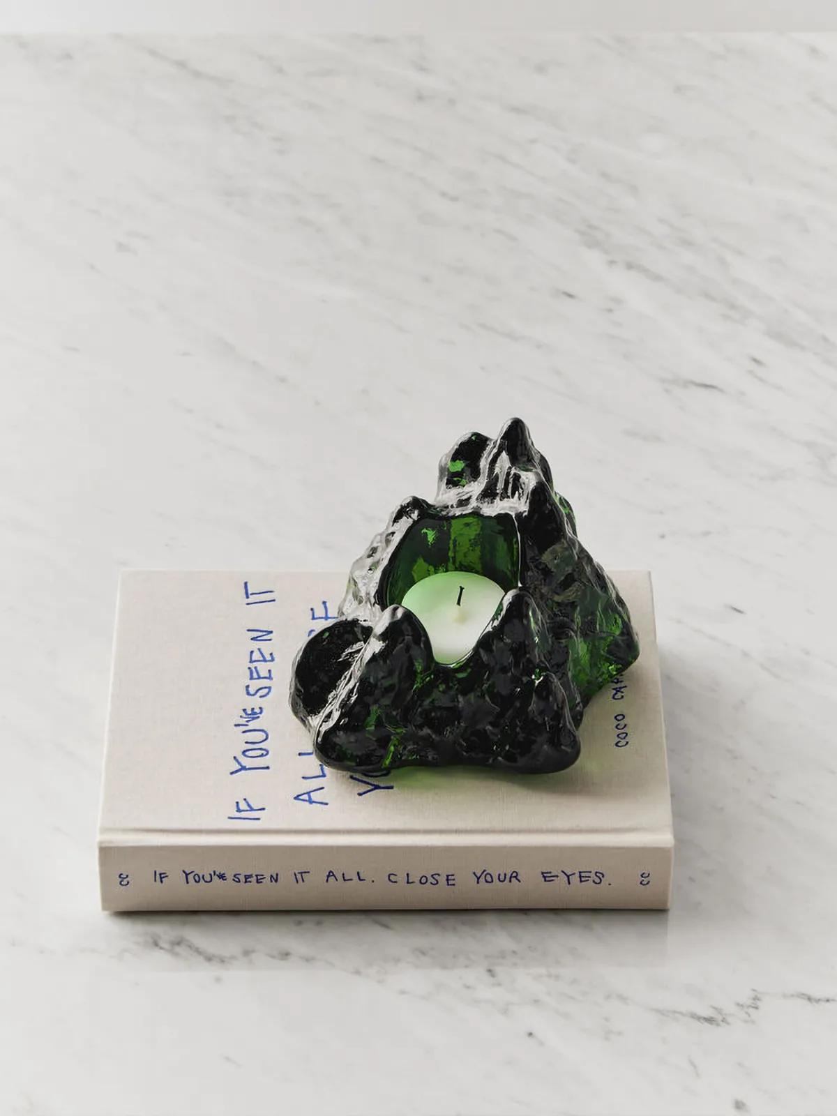 The Rock φανάρι 91 mm, Σμαραγδί πράσινο Kosta Boda