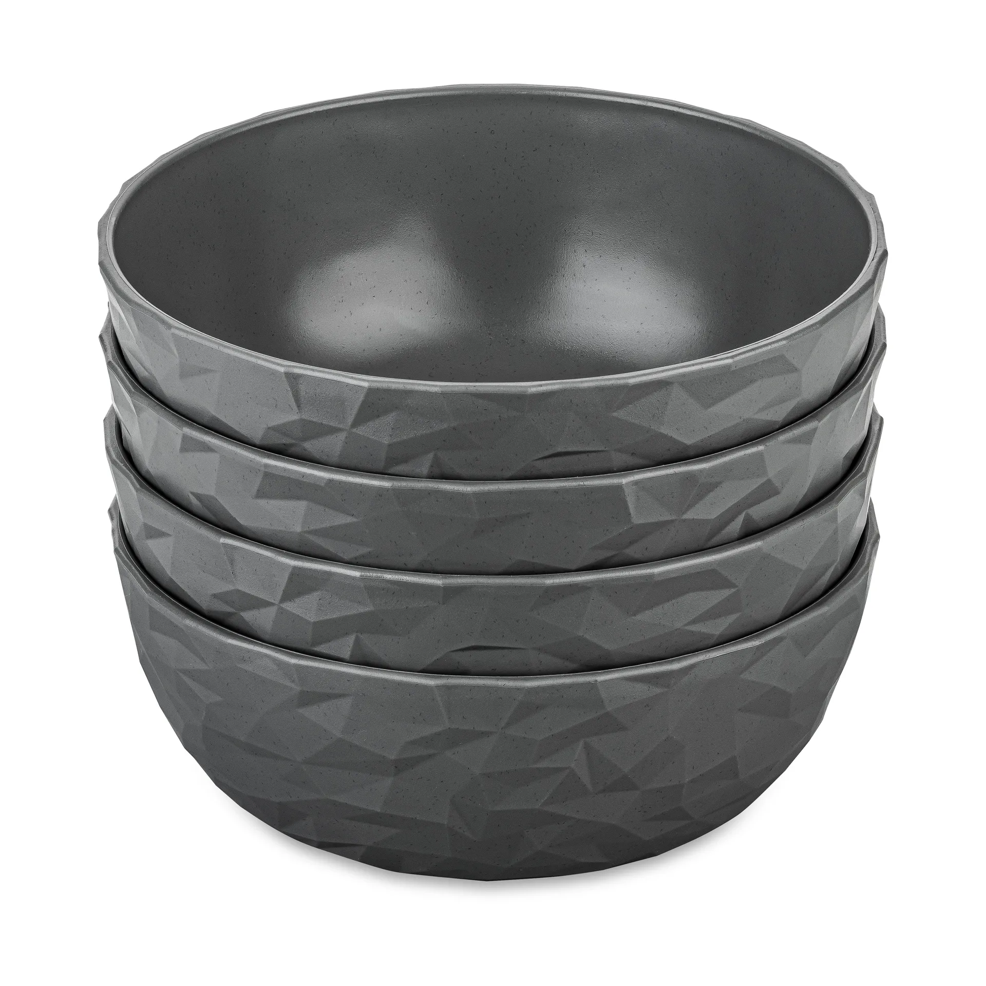 Club μπολ Ø16,2 εκ. 4 τεμάχια biocirk θερμοπλαστικό, Nature ash grey Koziol