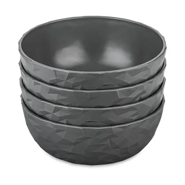 Club μπολ Ø16,2 εκ. 4 τεμάχια biocirk θερμοπλαστικό - Nature ash grey - Koziol