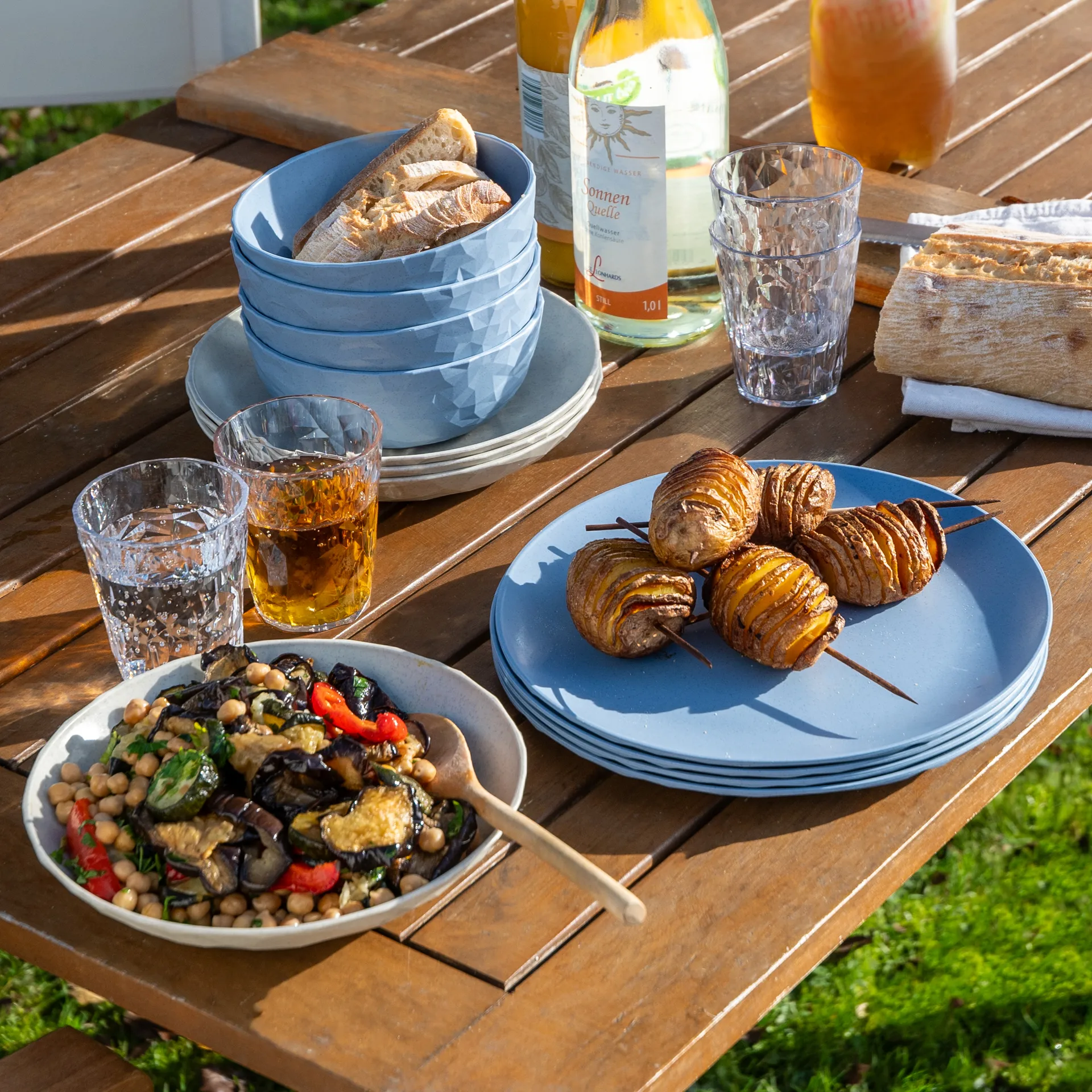 Club μπολ Ø16,2 εκ. 4 τεμάχια biocirk θερμοπλαστικό, Nature flower blue Koziol