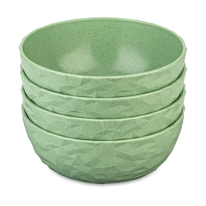 Club μπολ Ø16,2 εκ. 4 τεμάχια biocirk θερμοπλαστικό - Nature leaf green - Koziol