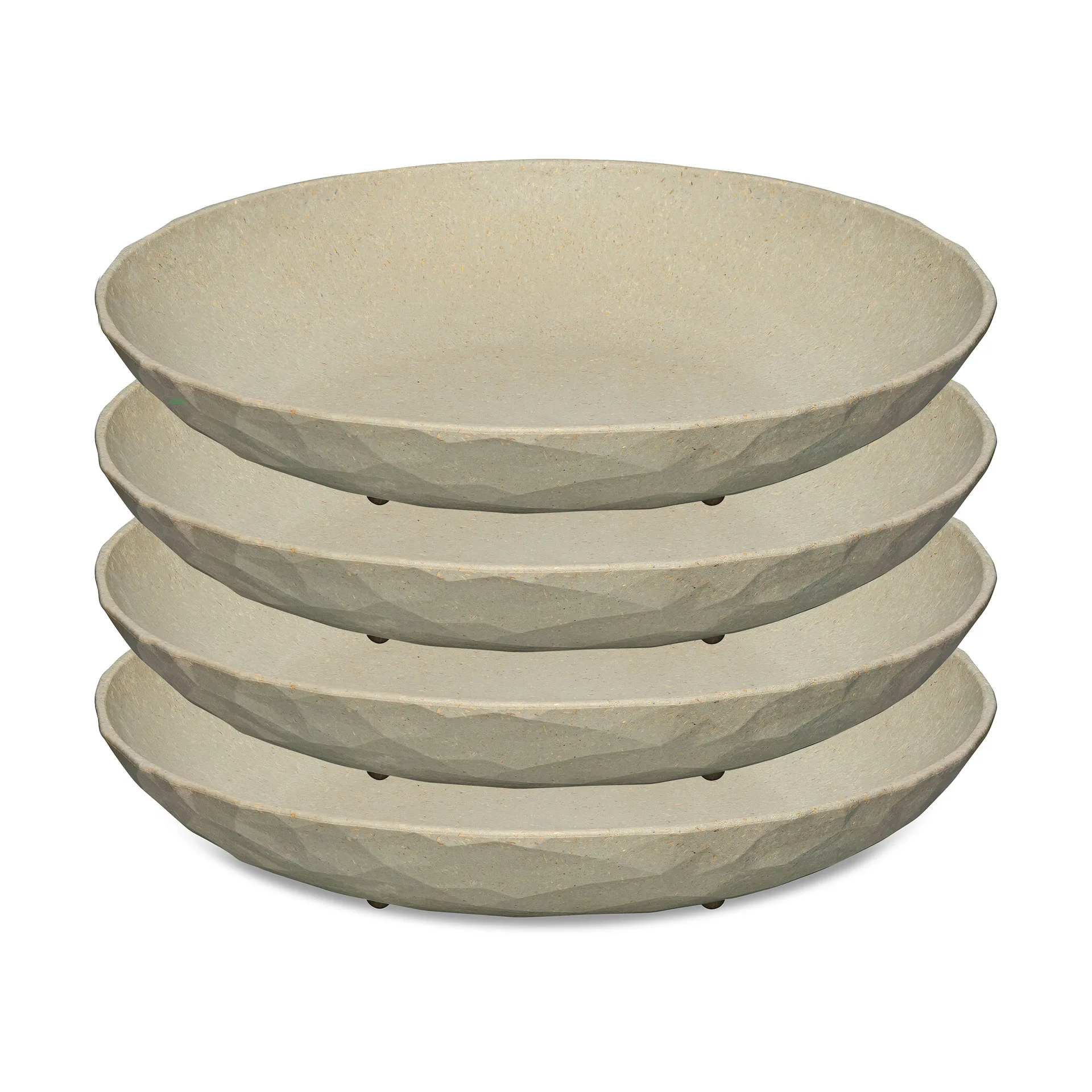 Club deep plate Ø22 εκ, συσκευασία 4 τεμαχίων, Natural desert sand Koziol