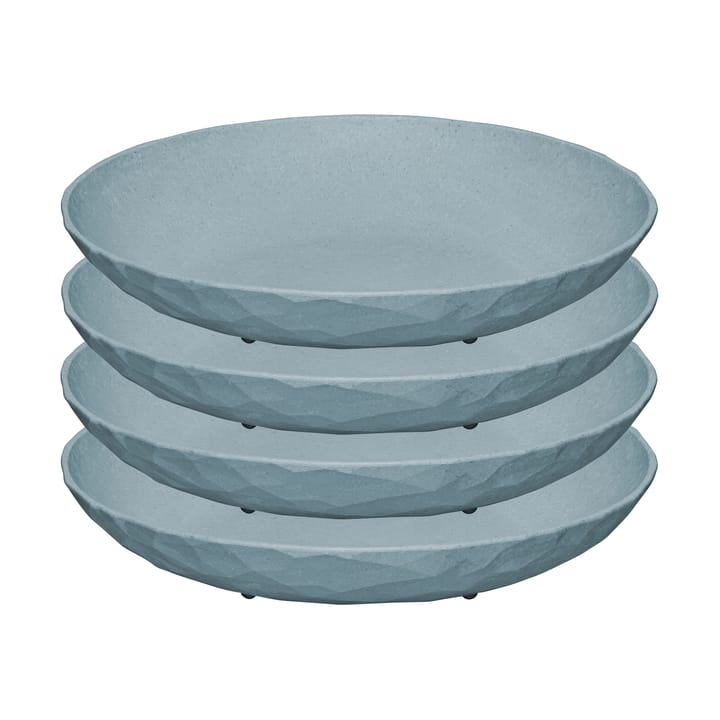 Club deep plate Ø22 εκ, συσκευασία 4 τεμαχίων, Natural flower blue Koziol