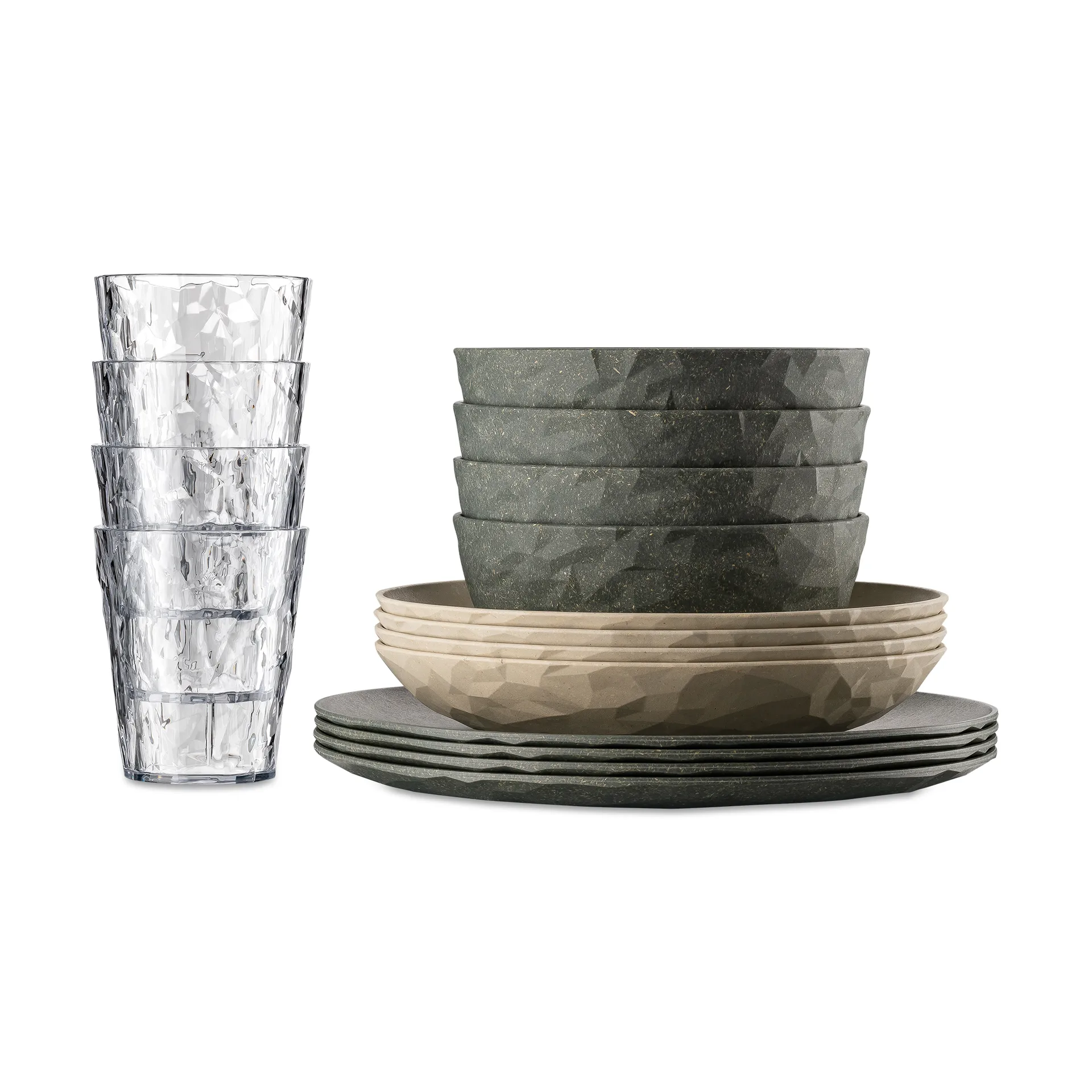 Club Göteborg σετ 16 τεμαχίων biocirk θερμοπλαστικό, Multi Koziol