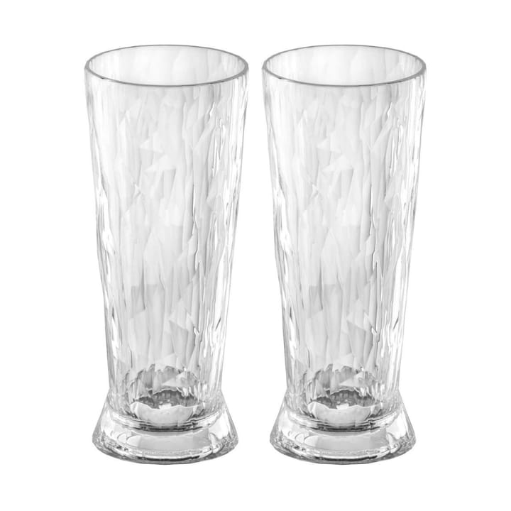 Club No. 10 beer glass plastic 300 ml, συσκευασία 2 τεμαχίων - Crystal clear - Koziol