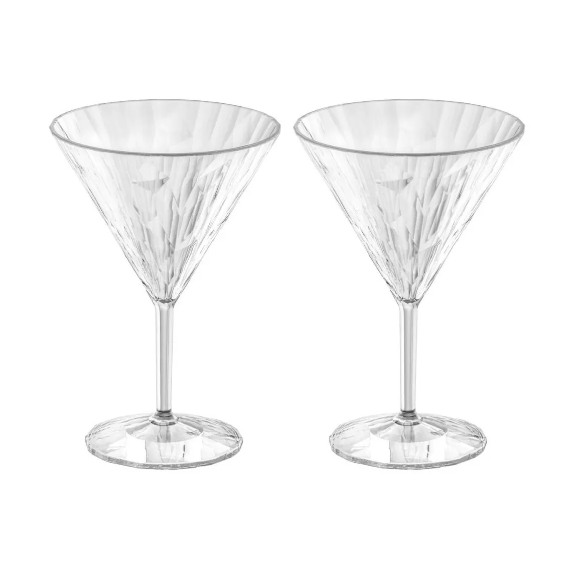 Club No. 12 martini glass plastic 25 cl, συσκευασία 2 τεμαχίων, Crystal clear Koziol