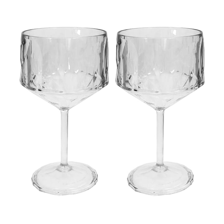 Club No. 15 drinking glass plastic 400 ml, συσκευασία 2 τεμαχίων, Crystal clear Koziol