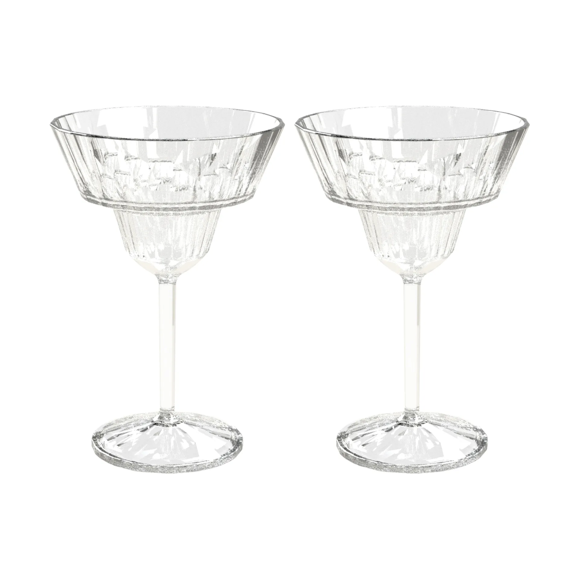 Club No. 16 drinking glass plastic 25 cl, συσκευασία 2 τεμαχίων, Crystal clear Koziol