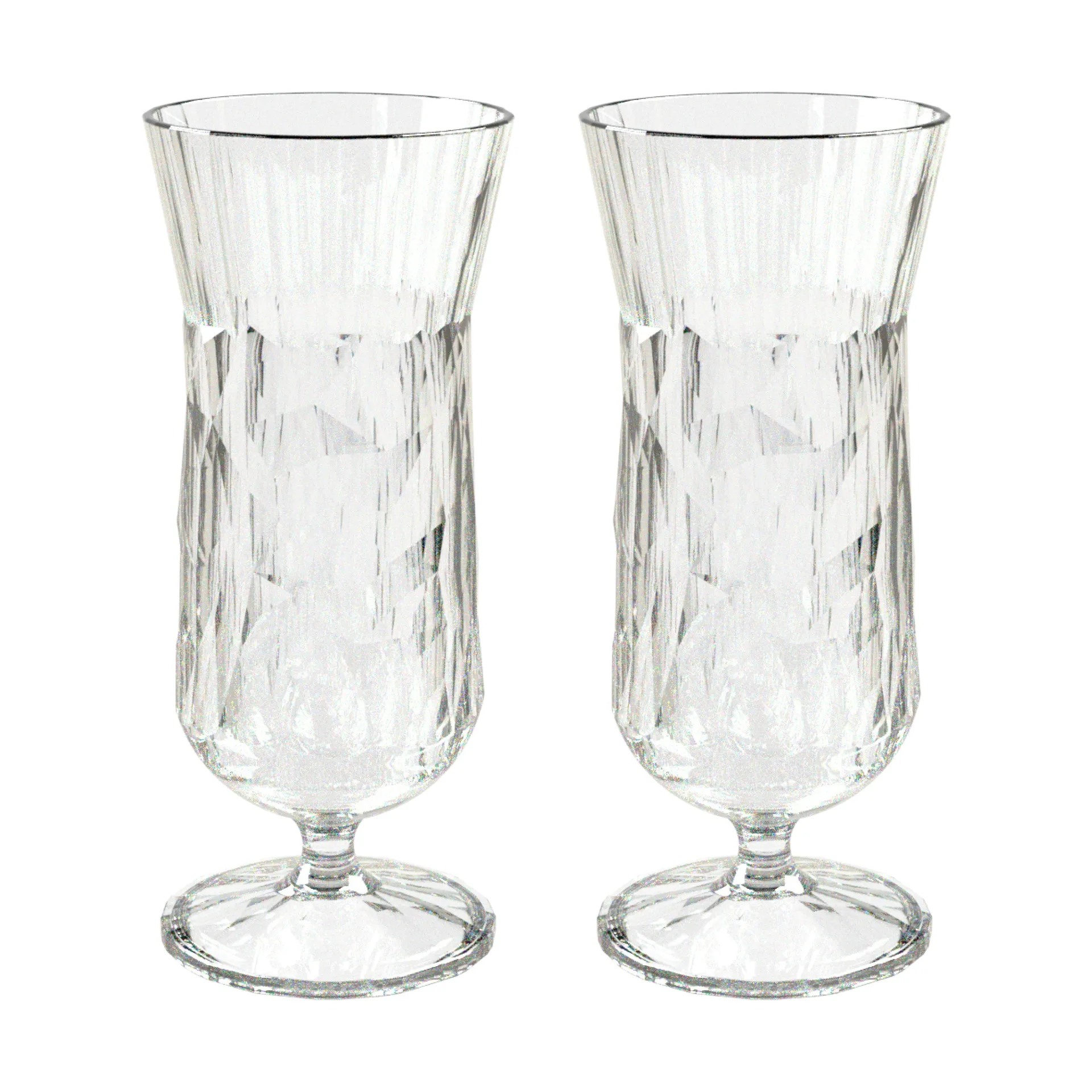 Club No. 17 drinking glass plastic 400 ml, συσκευασία 2 τεμαχίων, Crystal clear Koziol