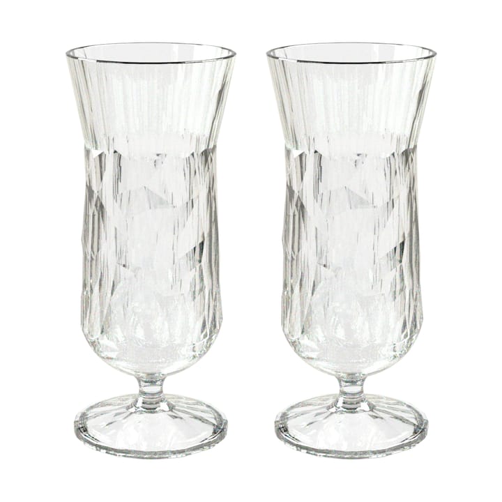 Club No. 17 drinking glass plastic 400 ml, συσκευασία 2 τεμαχίων, Crystal clear Koziol