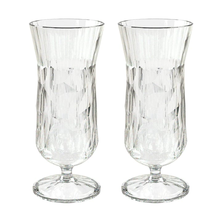 Club No. 17 drinking glass plastic 400 ml, συσκευασία 2 τεμαχίων - Crystal clear - Koziol