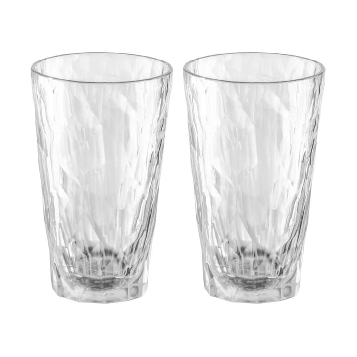 Club No. 6 long drink glass plastic 300 ml, συσκευασία 2 τεμαχίων, Crystal clear Koziol