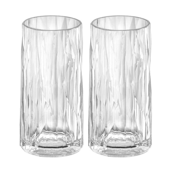 Club No. 8 drinking glass plastic 300 ml, συσκευασία 2 τεμαχίων - Crystal clear - Koziol
