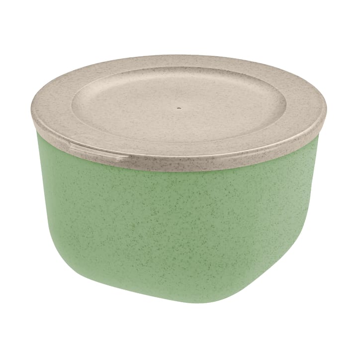 Connect μπολ με καπάκι 1 L biocirk θερμοπλαστικό - Nature leaf green - Koziol