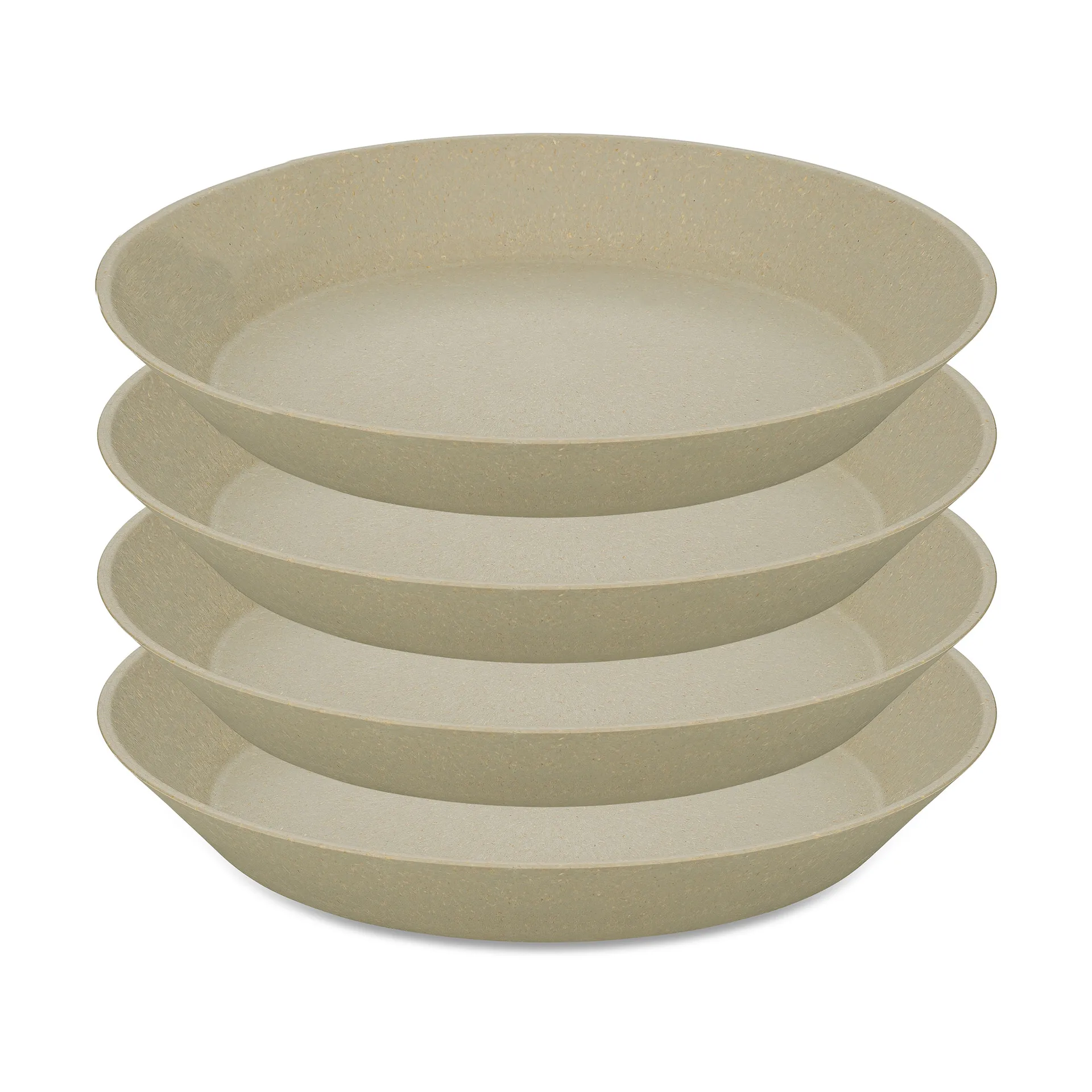 Connect deep plate Ø24 εκ, συσκευασία 4 τεμαχίων, Natural desert sand Koziol