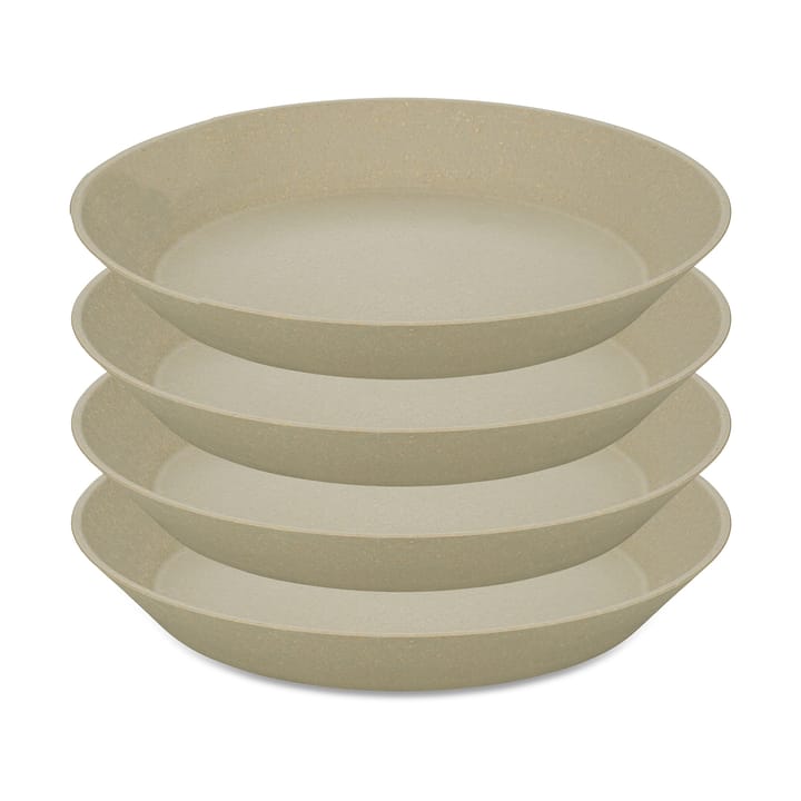 Connect deep plate Ø24 εκ, συσκευασία 4 τεμαχίων - Natural desert sand - Koziol