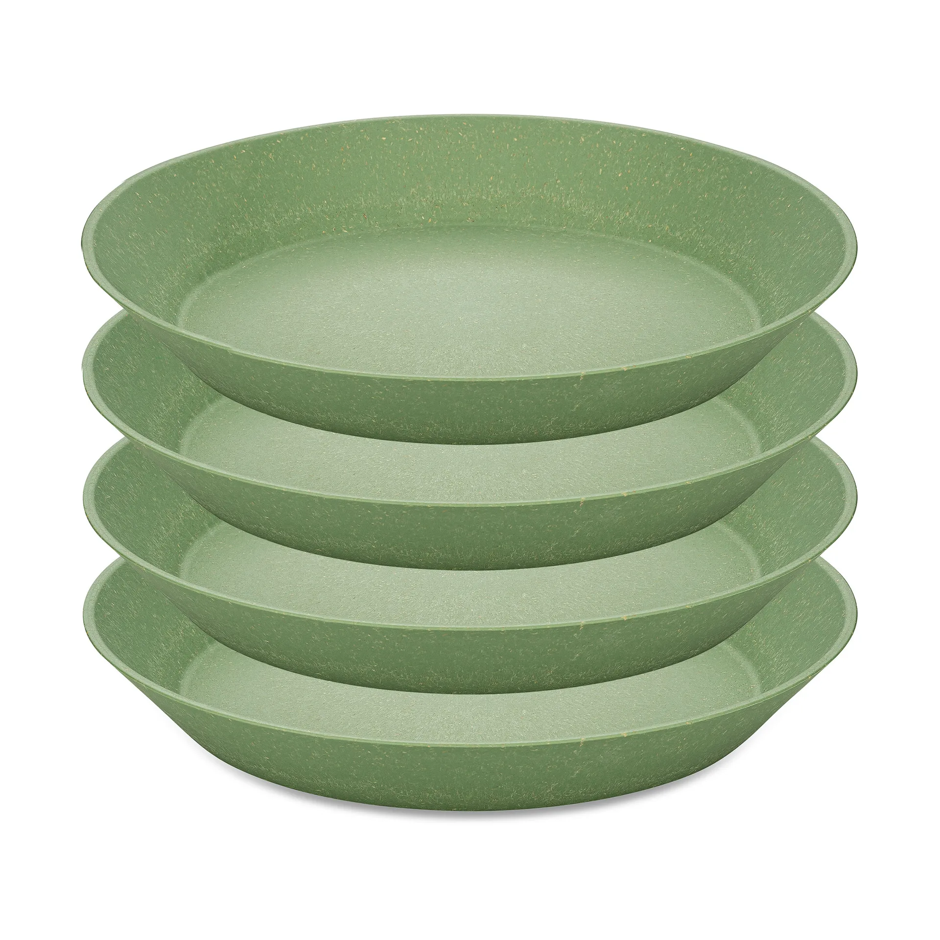 Connect deep plate Ø24 εκ, συσκευασία 4 τεμαχίων, Natural leaf green Koziol