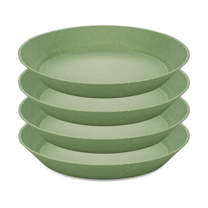 Connect deep plate Ø24 εκ, συσκευασία 4 τεμαχίων - Natural leaf green - Koziol