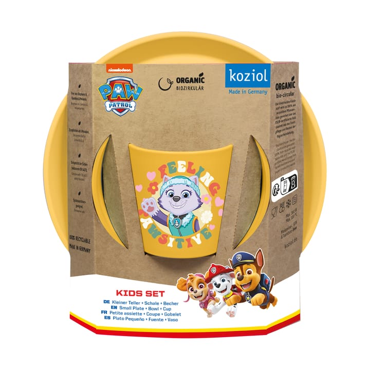 Connect Paw Patrol σετ παιδικών σκευών 3 τεμαχίων - Κίτρινο - Koziol