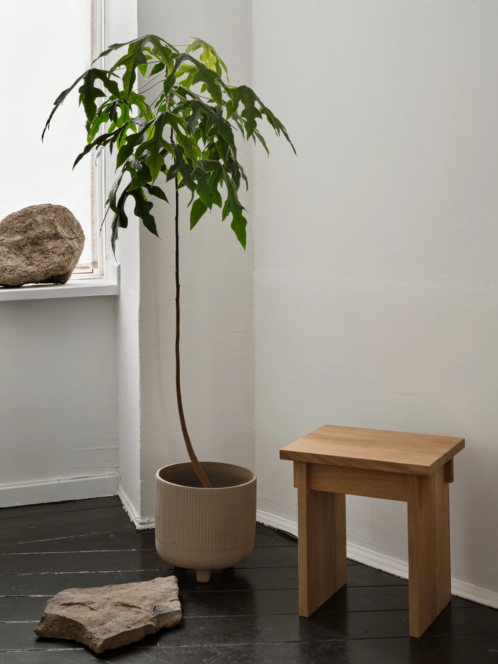 Artisan σκαμπό 30x40 cm, Ζεστό λουστραρισμένο δρυς Kristina Dam Studio