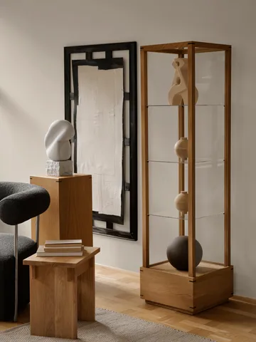 Artisan σκαμπό 30x40 cm - Ζεστό λουστραρισμένο δρυς - Kristina Dam Studio