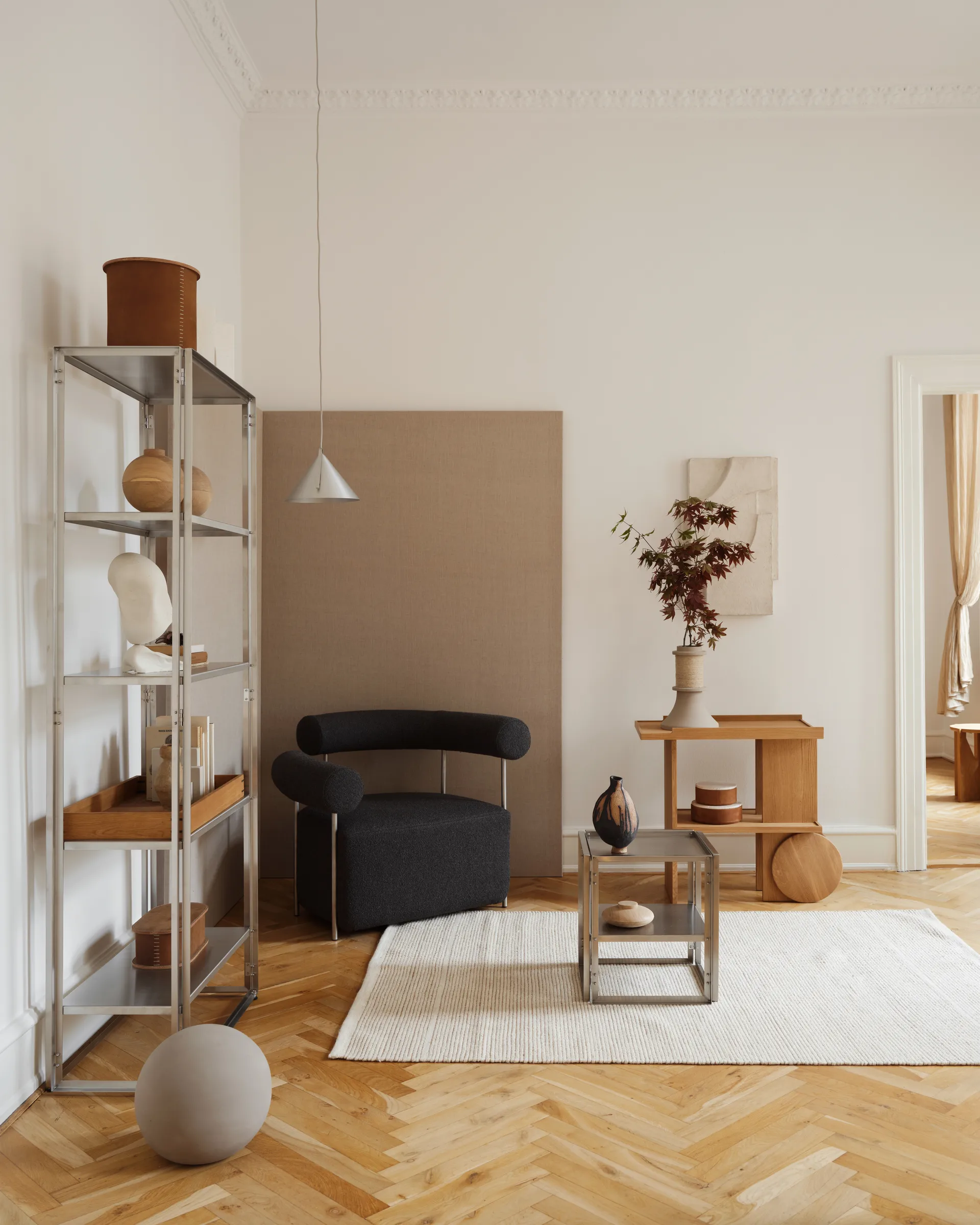 Axis βοηθητικό τραπέζι 42x80 cm, Ζεστό λουστραρισμένο δρυς Kristina Dam Studio