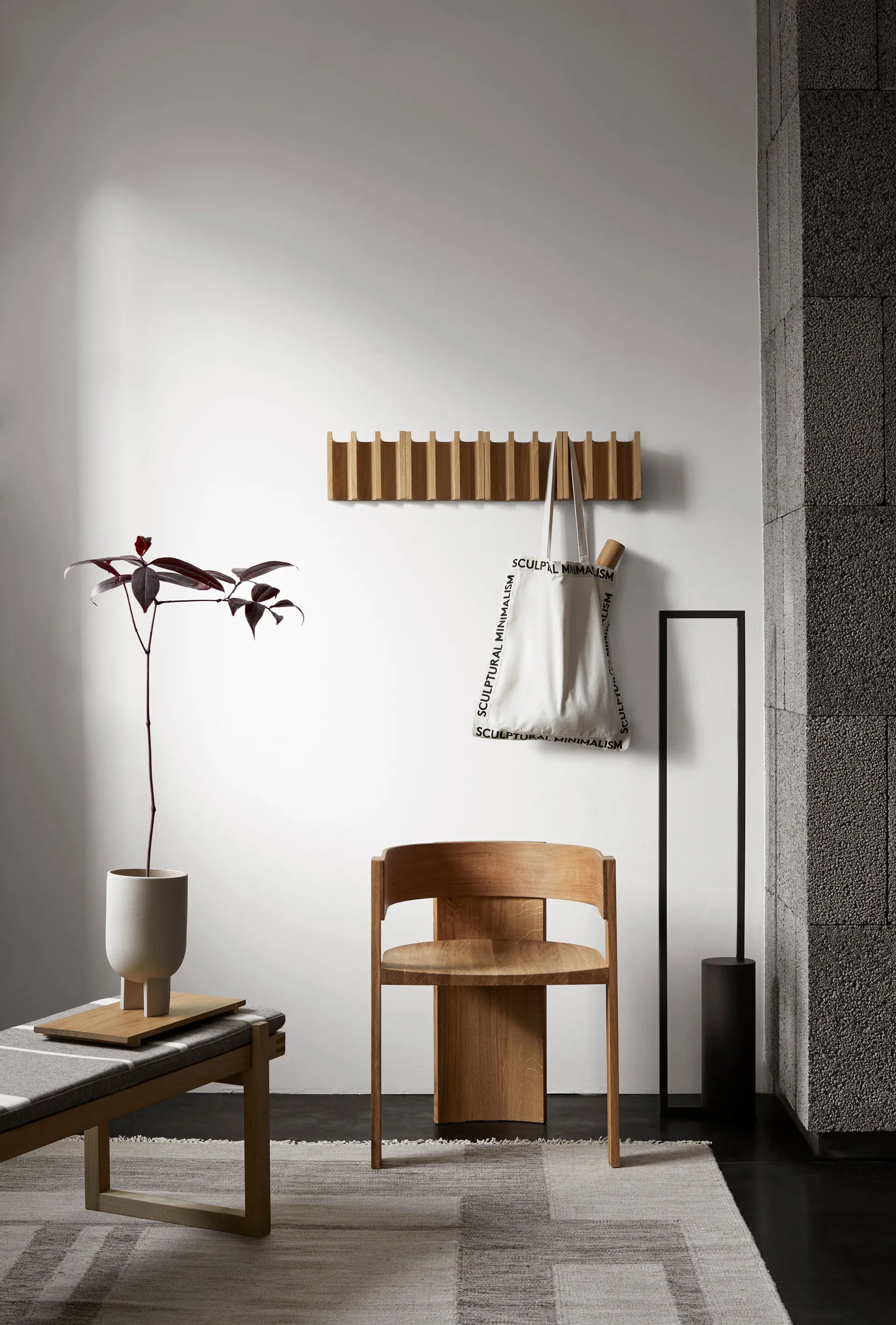 Collector καρέκλα, Ζεστό λουστραρισμένο δρυς-καρυδιά Kristina Dam Studio