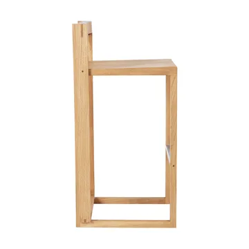 Outline σκαμπό μπαρ 75 cm - Ζεστό λουστραρισμένο δρυς-βούρτσιστο ατσάλι - Kristina Dam Studio