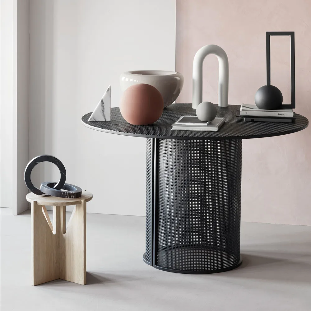 Stool στρογγυλό σκαμπό, Δρυς, Ø36x42 cm Kristina Dam Studio