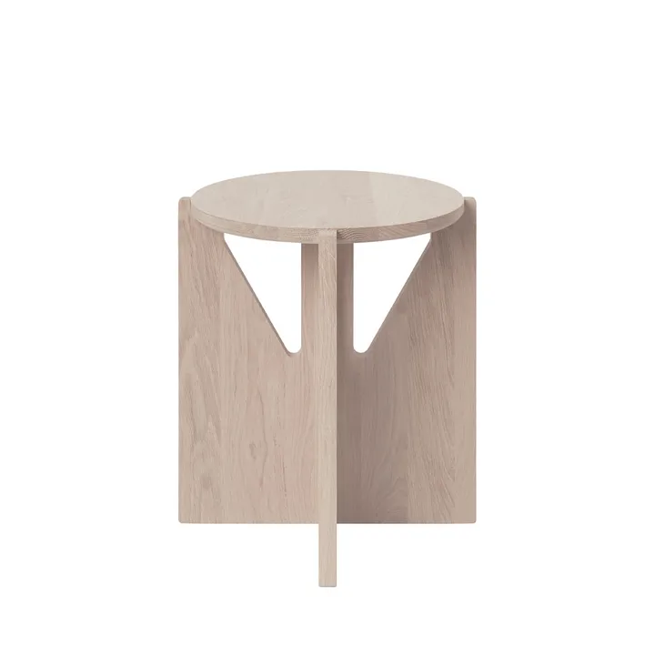 Stool στρογγυλό σκαμπό - Δρυς, Ø36x42 cm - Kristina Dam Studio