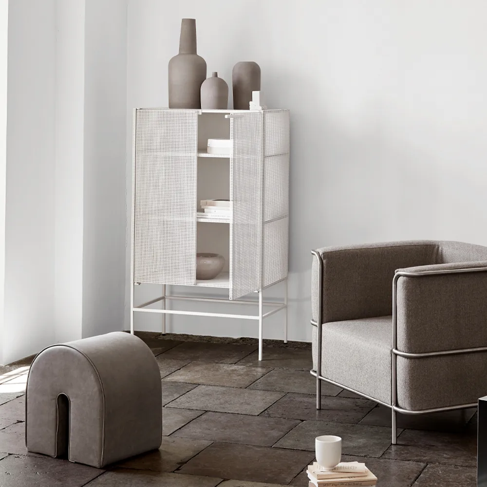 Βάζο σε σχήμα θόλου, Γκρι πηλός, xs Kristina Dam Studio