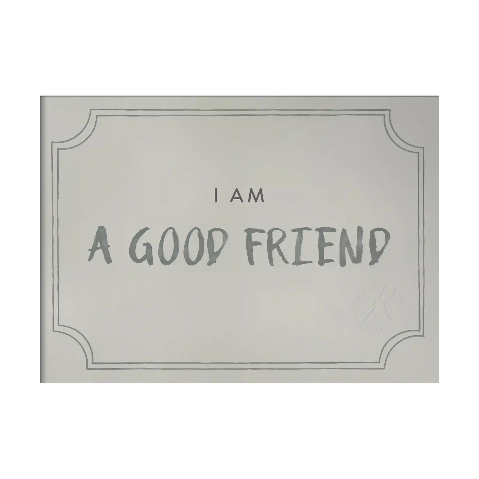 Good friend diploma αφίσα 21x30 εκ., Dusty mint Kunskapstavlan®