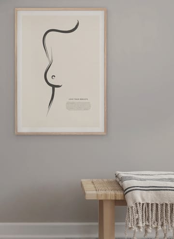 Love your breasts αφίσα - 30x40 εκ. - Kunskapstavlan®