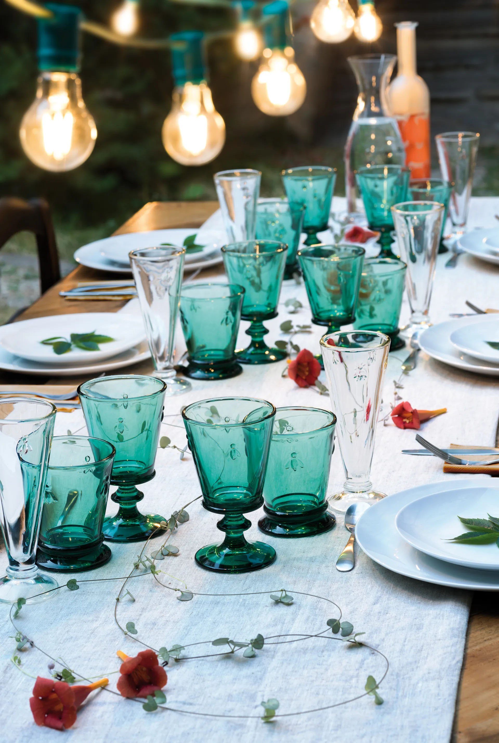 Ποτήρι κρασιού Abeille 24 cl σε συσκευασία 6 τεμαχίων, Σμαραγδί La Rochère