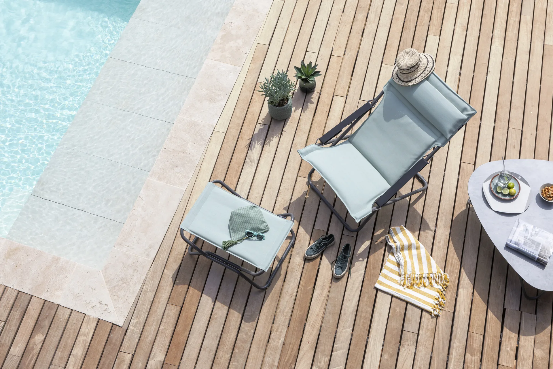 Ξαπλώστρα Bayanne, Celadon Lafuma