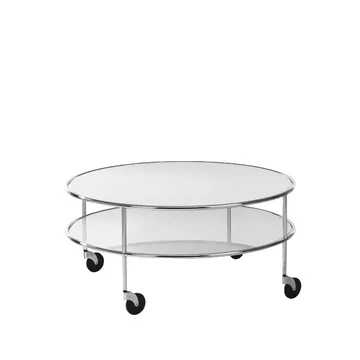 Chicago III τραπεζάκι σαλονιού - Ματ γυαλί-χρώμιο - Lammhults