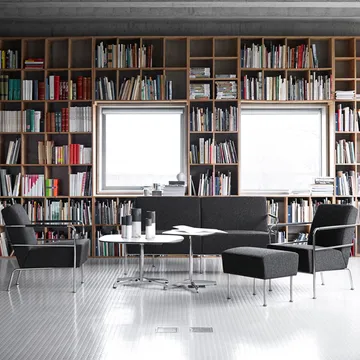 Chicago III τραπεζάκι σαλονιού - Μάυρο λαμινέ-χρώμιο - Lammhults