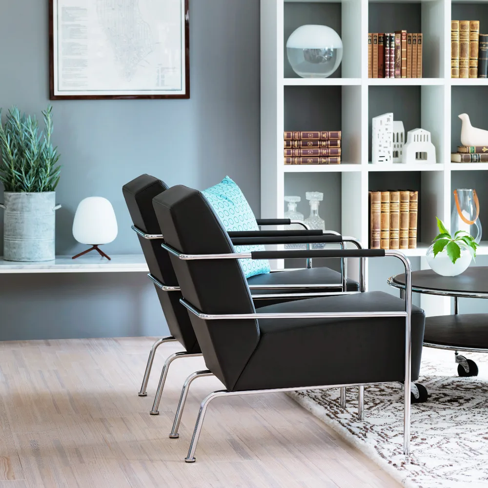 Cinema πολυθρόνα, Remix 183 Σκούρο Γκρι-χρώμιο Lammhults