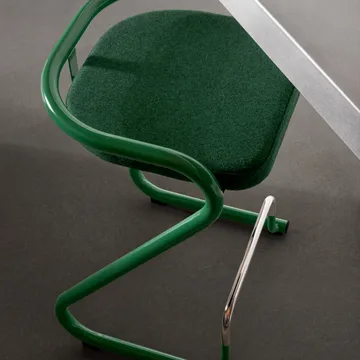 S70-3 σκαμπό μπαρ - Elmo Nordic δέρμα Μαύρο-χρωμίου σκελετός - Lammhults